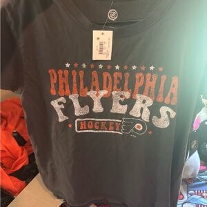 NHL Black T-Shirt with Logo